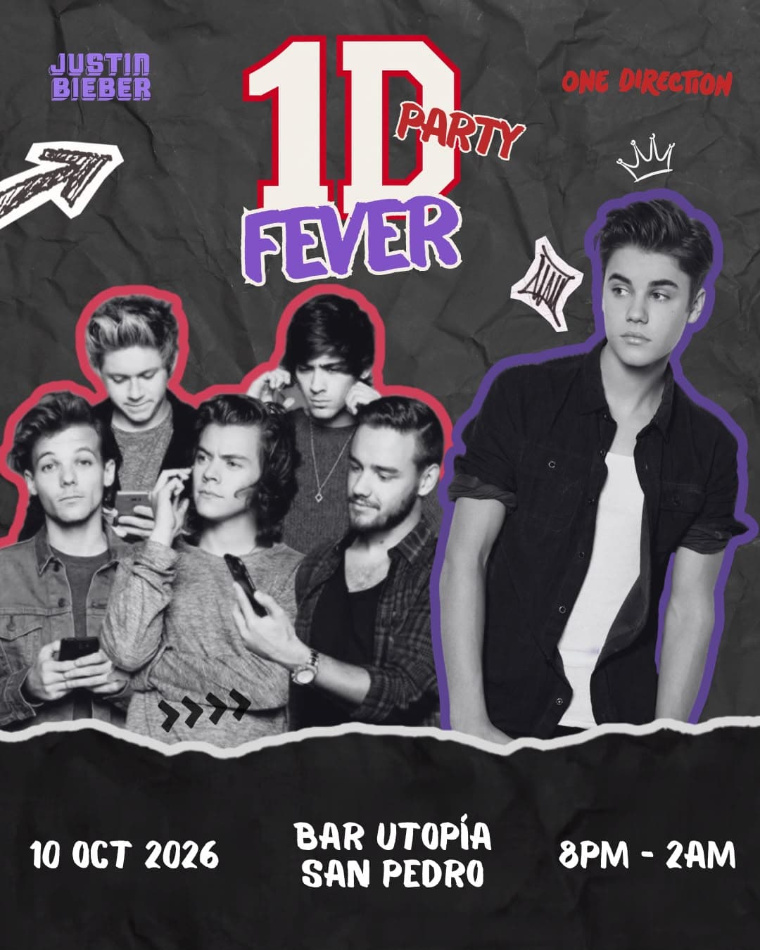 Flyer de 1D Fever Party